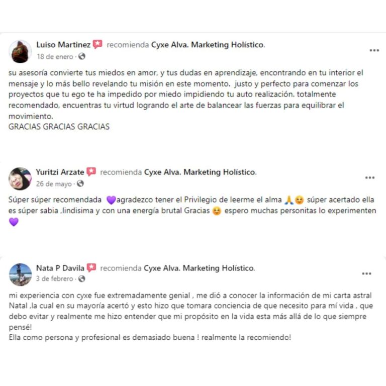 Testimoniales Lecturas de Cartas Natales